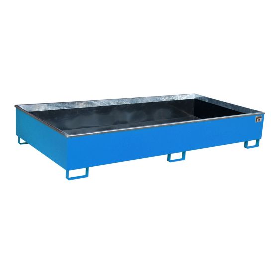 Stalen Stelling Lekbak Bauer PE Blauw 2665x1315x440 mm 1081 Liter