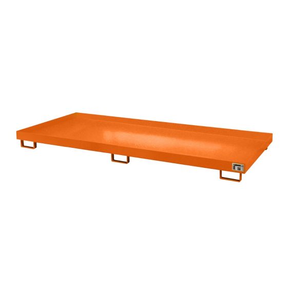 Stalen Stelling Lekbak Bauer Oranje 3250x1300x195 mm 373 Liter