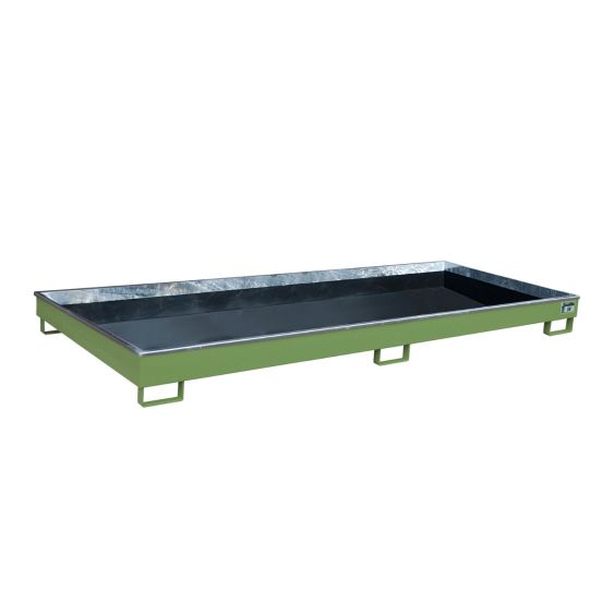 Stalen Stelling Lekbak Bauer PE Groen 3265x1315x195 mm 325 Liter