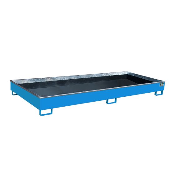 Stalen Stelling Lekbak Bauer PE Blauw 3265x1315x270 mm 622 Liter