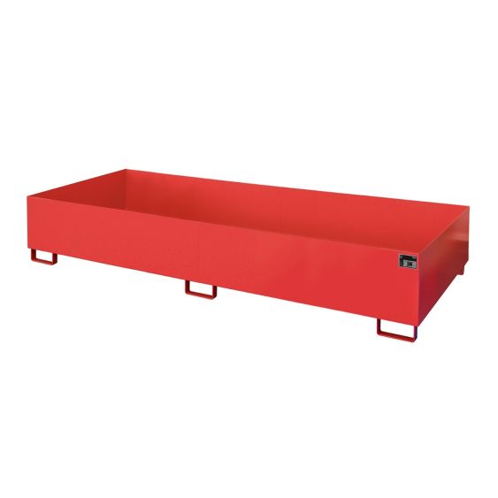 Stalen Stelling Lekbak Bauer Rood 3250x1300x380 mm 1162 Liter