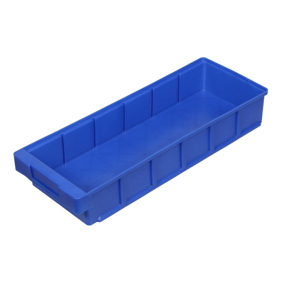 Kunststof Magazijnbak Blauw 500 x 186 x 83 mm voor 5 schotten