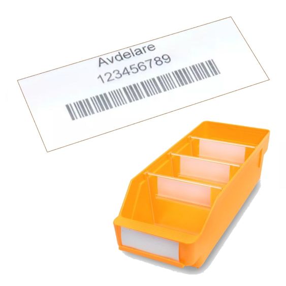 Label Stellingbak STEMO 30 mm - Breedte naar Keuze