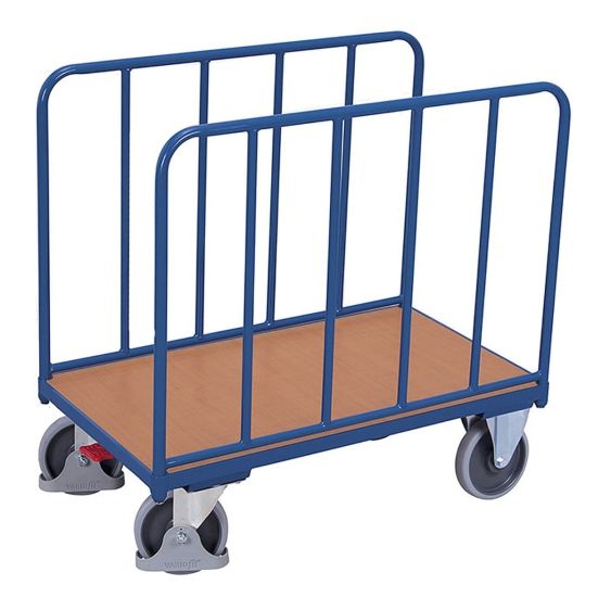 Plateauwagen met Lengtehekken 500 kg 1060x640 mm