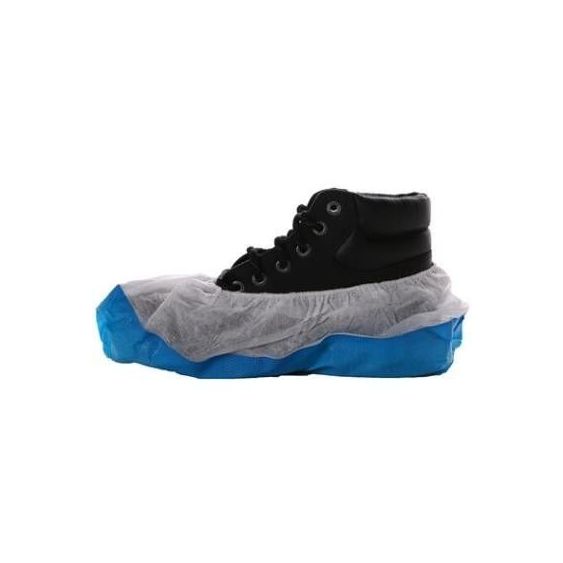 Overschoen polypropyleen polyethyleen blauw wit