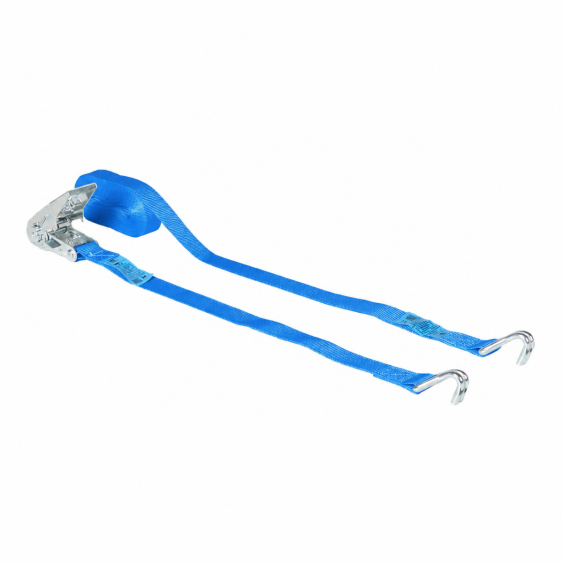 Spanband 25 mm spitshaken blauw