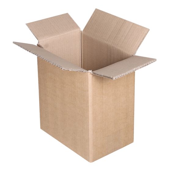 Flesverpakking doos 207 x 137 x 238 mm dubbele golf bruin