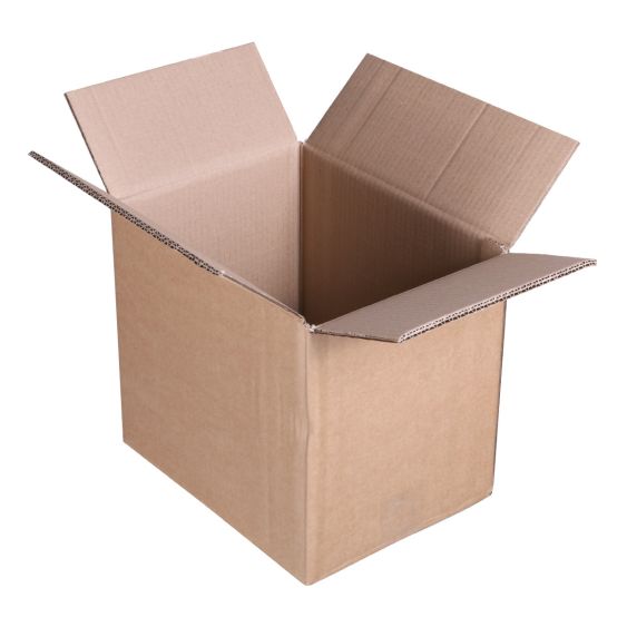 Flesverpakking doos 277 x 207 x 238 mm dubbele golf bruin