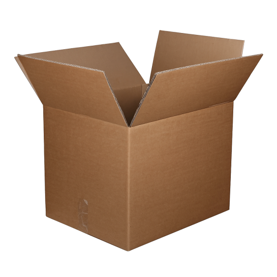 Vouwdoos FEFCO 0201 488x388x377 mm CB-golf bruin nieuw