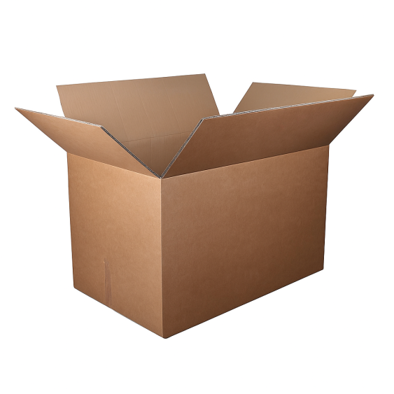 Vouwdoos FEFCO 0201 800x580x580 mm BC-golf bruin
