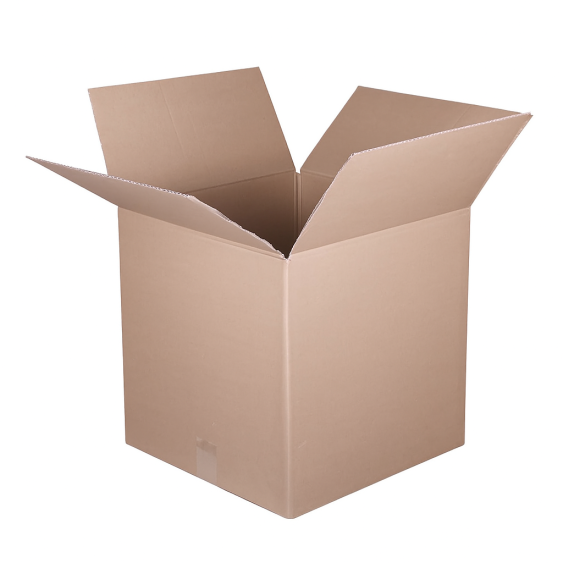 Vouwdoos FEFCO 0201 400x400x400 mm BC-dubbelgolf bruin nieuw