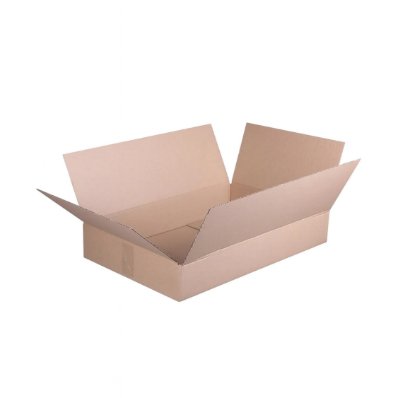 Vouwdoos FEFCO 0201 388x288x85 mm B-golf bruin nieuw