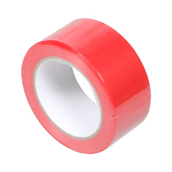 Vloermarkeringstape 50 mm x 33 meter rood zijkant