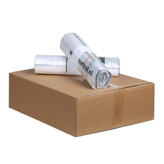 Mattral knapzak 400 liter LDPE 84 zakken 39my  - doos 12 rol