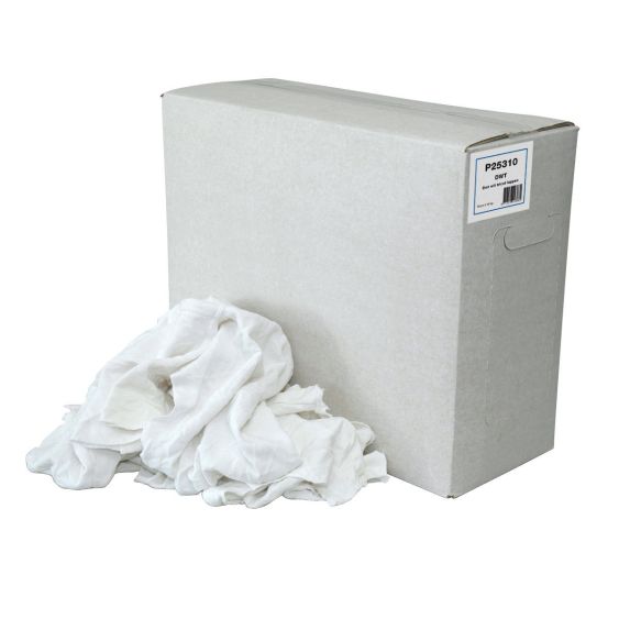 Poetsdoeken Dun Witte Tricot Gesneden 10 kg