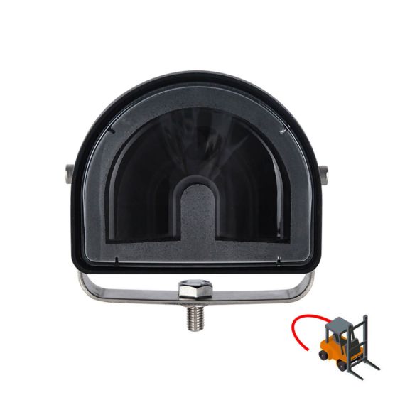 Waarschuwingslamp LED Heftruck Rode Halve Bocht 10-80V