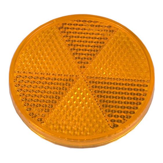 Reflector Zelfklevend Proplast Oranje Rond Ø80 mm
