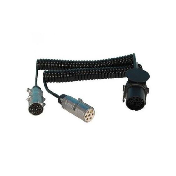 Adapterspiraal 24V voor verlichting van 1x15 polig naar 2x7 polig