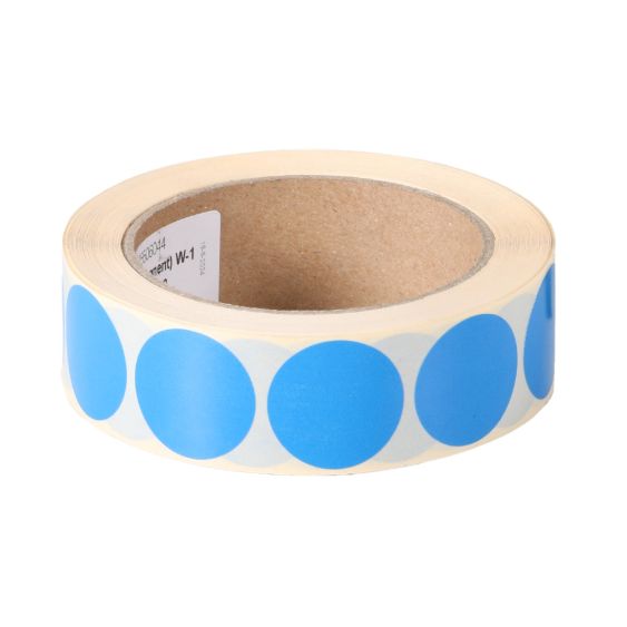 Etiketten Ø30 mm Blauw Permanent - 1000 etiketten