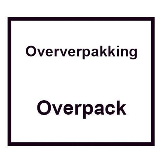 Etiket Oververpakking-Overpack 1.000 etiket 100 x 100 mm per rol