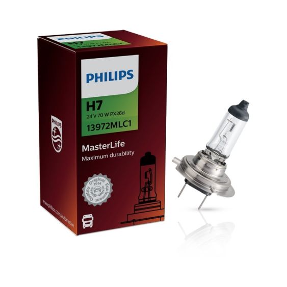 Philips MasterLife 24V H7 Halogeenlamp 70W met doosje