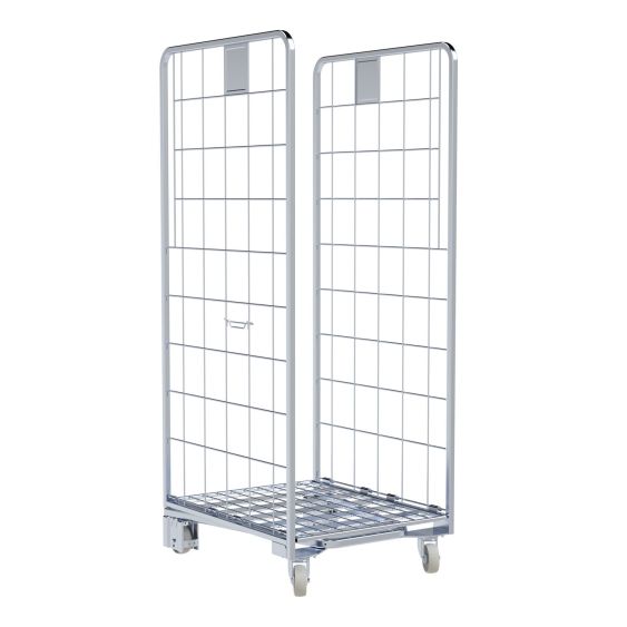 Nestbare Rolcontainer Ergo 1570 light Staal 2-zijdig - Wielen Ø 100 mm