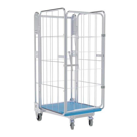 Nestbare Rolcontainer 1450 Kunststof 4-zijdig