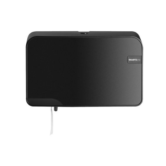 Dispenser Euro Black Quartz Coreless duo toiletrolhouder