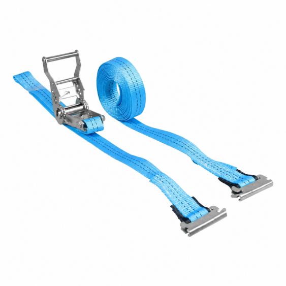 Spanband 35 mm 2 ton 4M Blauw met Sleufgatfitting