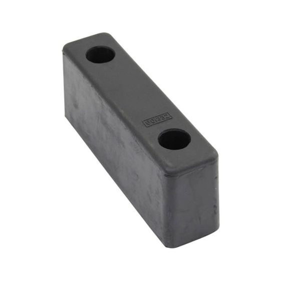 Stootblok 2 gaten, 200 x 50 x 80 mm / H - H 130 mm