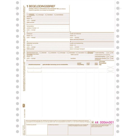 Begeleidingsbrief ketting 4 voud (500 ex.)