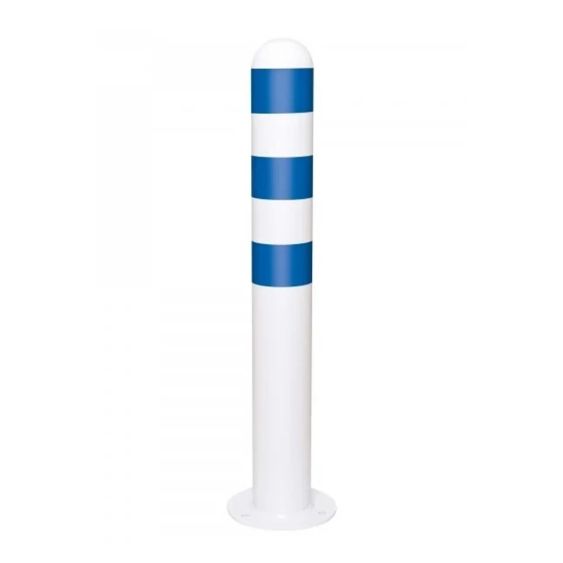 Rampaal Verzinkt Ø108 Wit/Blauw Ronde Voetplaat