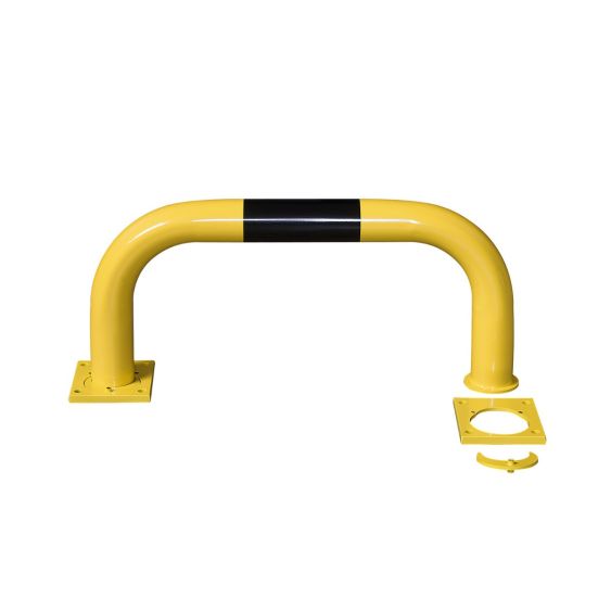 Beschermbeugel Gecoat Geel/Zwart 350x750 mm Wegneembaar