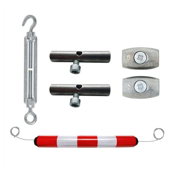 Geleidingscilinder Polyethyleen Rood/Wit 950xØ100 mm