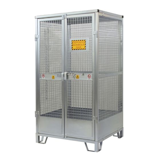 Gasflessenopslag  9 - 12 Stuks 1130x960x2100 mm
