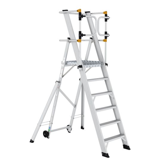 Wixor Opvouwbare Magazijntrap Extra veilig - 6 treden