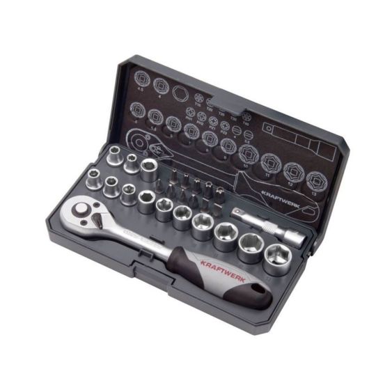 Doppenset Kraftwerk 1/4" 26-delig