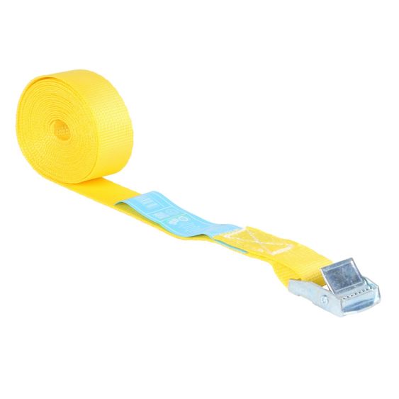 Spanband met Gesp 25 mm 3M Geel - Verzinkte Klemgesp