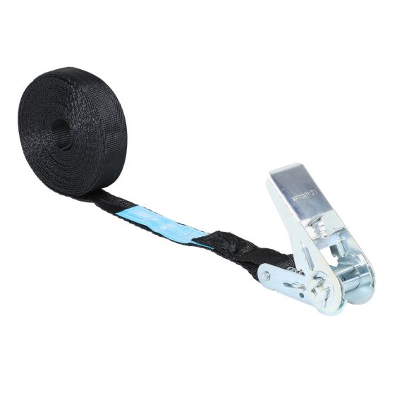 Spanband met Ratel 25 mm 0,8 ton 6M Zwart Hobbyratel