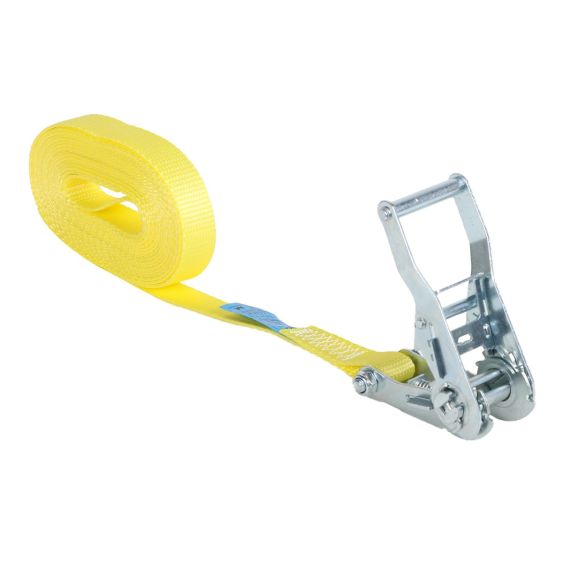 Eindloze Spanband 25 mm 1,5 ton 6M Geel