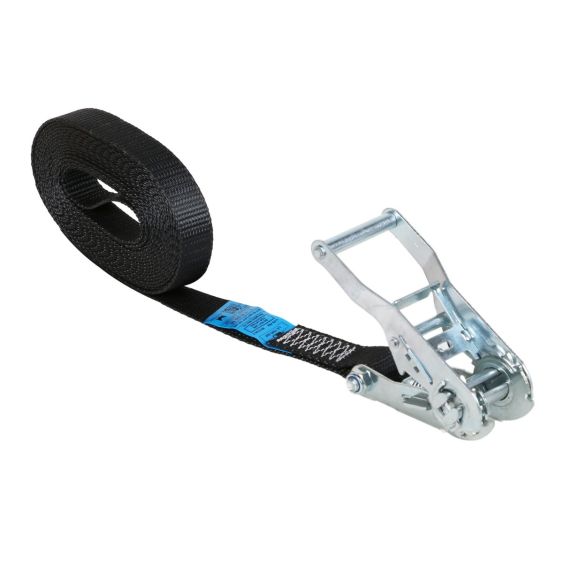 Eindloze Spanband 25 mm 1,5 ton 10M Zwart
