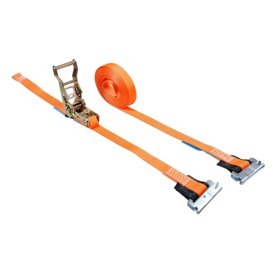 Spanband 25 mm 1,5 ton 5M Oranje met Sleufgatfitting