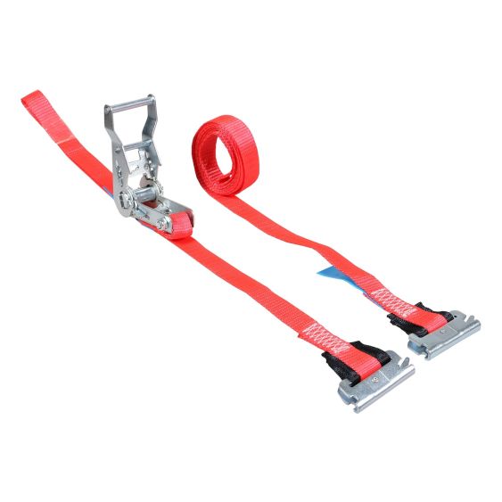 Spanband 25 mm 1,5 ton 7M Rood met Sleufgatfitting