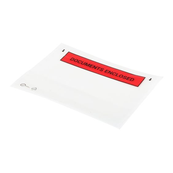 Paklijstenvelop Mattral A5 Documents Enclosed 80% recycle PE 225x165 mm - 1000 stuks