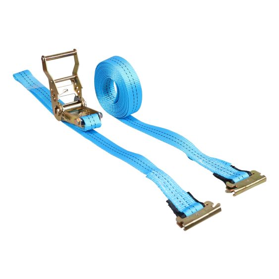 Spanband 35 mm 2 ton 4M Blauw met Sleufgatfitting