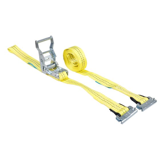 Spanband 35 mm 2 ton 7M Geel met Sleufgatfitting