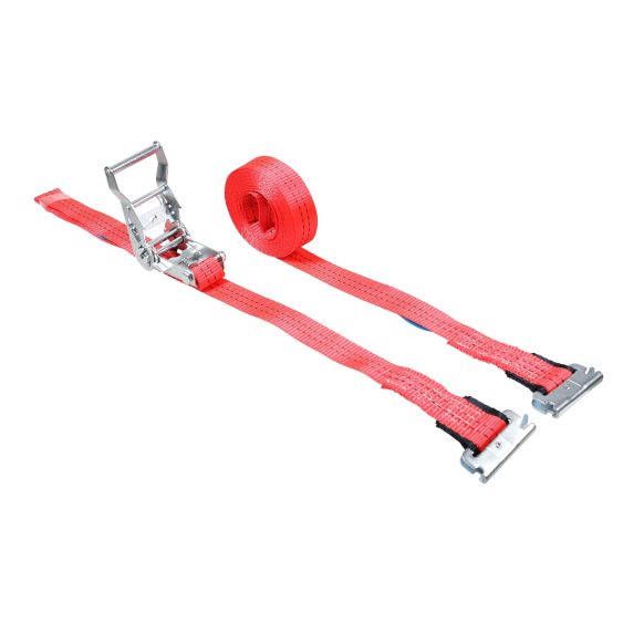 Spanband 35 mm 2 ton 8M Rood met Sleufgatfitting