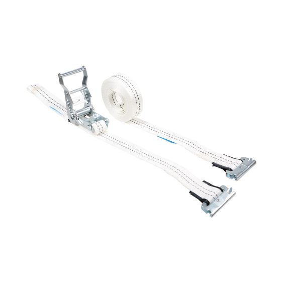 Spanband 35 mm 2 ton 5M Wit met Sleufgatfitting