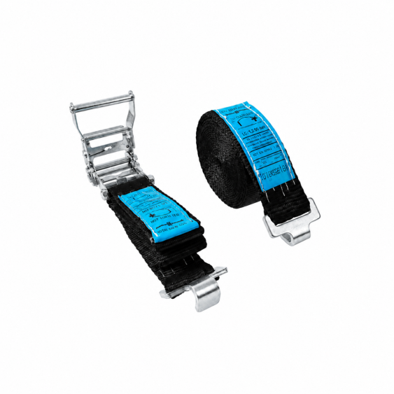 Spanband 50 mm 1,8 ton 5M Zwart met F-track Fitting
