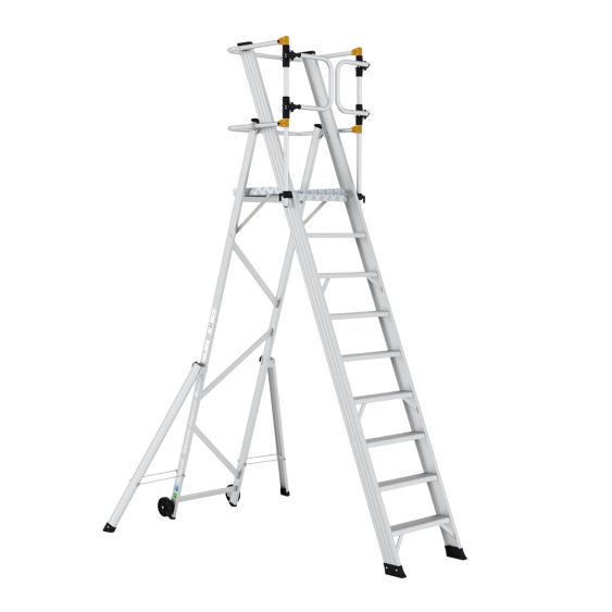 Wixor Opvouwbare Magazijntrap Extra veilig - 9 treden